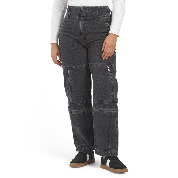 ÉTICA The Doyle Biker Pant - Moto-Style Pants Size 28 Black